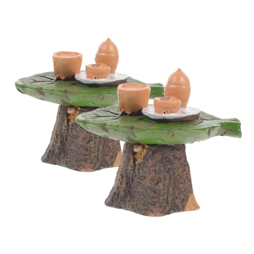 ERINGOGO 2 Stück Teetisch Modell Mikro Dekoration für Resin Teetisch Ornament ERINGOGO 2 Stück Teetisch Modell Mikro Dekoration für Resin Teetisch Ornament von ERINGOGO
