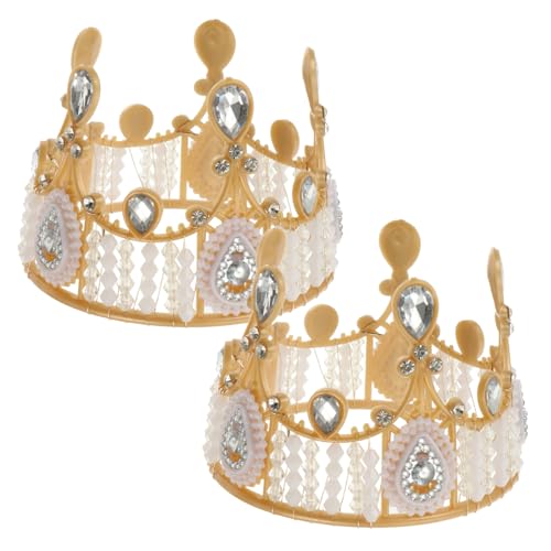 ERINGOGO 2 Stück Teiliges Cupcake Topper Kronenform mit Funkelnden Strasssteinen Goldfarbene Party Deko für Geburtstagstorten und Festliche Anlässe ERINGOGO 2 Stück Teiliges Cupcake Topper Kronenform mit Funkelnden Strasssteinen Goldfarbene Party Deko für Geburtstagstorten und Festliche Anlässe von ERINGOGO
