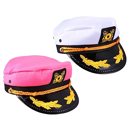 ERINGOGO 2 Stück Teiliges Kapitänsmütze und Matrosenhut aus Polyester und Unisex Partyhut für Karneval Verkleidung Segelzubehör Geeignet für Damen und Herren Verschiedene Anlässe ERINGOGO 2 Stück Teiliges Kapitänsmütze und Matrosenhut aus Polyester und Unisex Partyhut für Karneval Verkleidung Segelzubehör Geeignet für Damen und Herren Verschiedene Anlässe von ERINGOGO