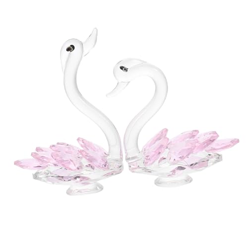 ERINGOGO 2 Stück Teiliges Kristall Schwan Figuren Langlebige Desktop Deko Filigrane Handgefertigte Schwan Form Kompakte für Büro und Wohnzimmer Edle Hochzeit Tischdekoration ERINGOGO 2 Stück Teiliges Kristall Schwan Figuren Langlebige Desktop Deko Filigrane Handgefertigte Schwan Form Kompakte für Büro und Wohnzimmer Edle Hochzeit Tischdekoration von ERINGOGO