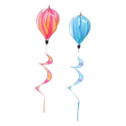ERINGOGO 2 Stück Windmühlen Dekoration Dekorationen Verschiedene Luftballons Heißluftballon Wind Heißluftballons Große Durchsichtige Luftballons Ballongirlande Zubehör Ornament von ERINGOGO