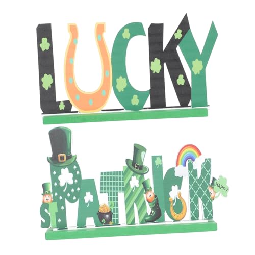 ERINGOGO 2 Stück dekoratives Holzhandwerk st Patricks Day Dekorationen Die Mittelstücke Girlanddekorationen Mini st. Patricks Partyschmuck dekorative Holzdekorationen Green ERINGOGO 2 Stück dekoratives Holzhandwerk st Patricks Day Dekorationen Die Mittelstücke Girlanddekorationen Mini st. Patricks Partyschmuck dekorative Holzdekorationen Green von ERINGOGO