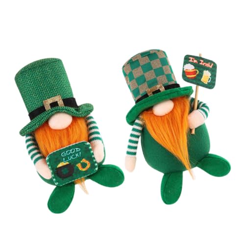 ERINGOGO 2 Stück gesichtslose Puppe Mini lustig Gnom Dekorationen Ornament Tag puppenaugen Bürozwerg Puppe Festival-Zwergpuppe Party- -Puppe Zwergfiguren Polyester von ERINGOGO