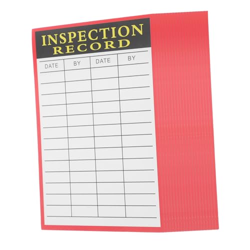 ERINGOGO 20 Blatt Versandbestandskarte Geräte-tags Aufkleber Für Rekordkarten Service-aufkleber Service-tags Für Geräte Prüfplaketten Wartungstennzeichen Wartungsaufkleber Papier von ERINGOGO