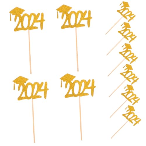ERINGOGO 20stücke Graduation Cake Picks Goldene Bachelor Hut Cupcake Topper Für Abschlussfeiern Hochzeiten Und Partys Tortendekorationen Für Unvergessliche ERINGOGO 20stücke Graduation Cake Picks Goldene Bachelor Hut Cupcake Topper Für Abschlussfeiern Hochzeiten Und Partys Tortendekorationen Für Unvergessliche von ERINGOGO