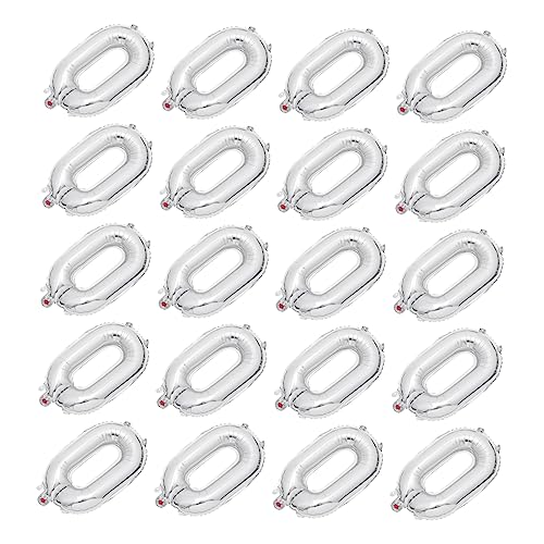 ERINGOGO 20 Stück Folienballons Kettenballons Helium-Geburtstagsballons Partyzubehör groß zahlen luftballon Partyversorgung dekorativer Luftballon Aluminiumfolie Silver ERINGOGO 20 Stück Folienballons Kettenballons Helium-Geburtstagsballons Partyzubehör groß zahlen luftballon Partyversorgung dekorativer Luftballon Aluminiumfolie Silver von ERINGOGO