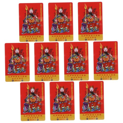 ERINGOGO 20 Stück Friedenskarte Taisui-Segenskarten Kwan-Kung-Karten chinesisches Amulett Kwan-Kung-Amulett Allgemeine Taisui-Karte 2025 Feng-Shui-Amulett Taisui-Glückskarten PVC ERINGOGO 20 Stück Friedenskarte Taisui-Segenskarten Kwan-Kung-Karten chinesisches Amulett Kwan-Kung-Amulett Allgemeine Taisui-Karte 2025 Feng-Shui-Amulett Taisui-Glückskarten PVC von ERINGOGO