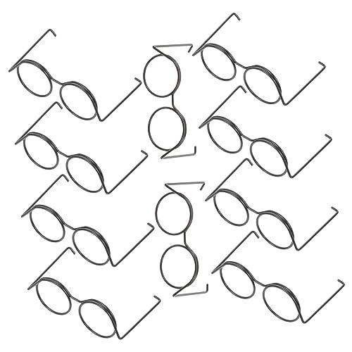 ERINGOGO 20 Stück Mini-Brille Minibrille für Puppen Puppenbrillen Zubehör Gläser Miniatur Requisiten Neuheit Brille Brillen für Puppen Neuartige Sonnenbrille Minipuppenbrille Metall Schwarz ERINGOGO 20 Stück Mini-Brille Minibrille für Puppen Puppenbrillen Zubehör Gläser Miniatur Requisiten Neuheit Brille Brillen für Puppen Neuartige Sonnenbrille Minipuppenbrille Metall Schwarz von ERINGOGO