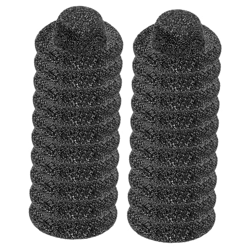 ERINGOGO 20 Stück Mini-Hut Puppenhüte zum Basteln Szene Netter Hut Kleine Jazzhütchen zum Basteln Handwerk winzig Mini-Jazzhüte für Partys kleine Hüte basteln Feiner Farbiger Stoff Schwarz von ERINGOGO