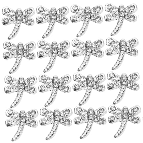 ERINGOGO 20 Stück Nagel Charms Dragonfly Nail Art Schmuck für DIY Maniküre Dekorative Nageldesigns für Nagelstudios und Heimgebrauch von ERINGOGO