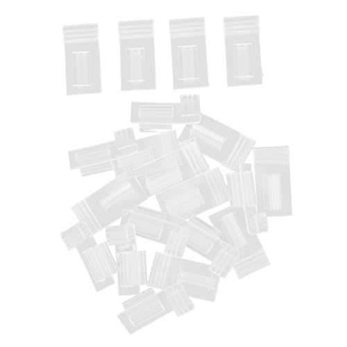 ERINGOGO 20 Stück Preisschild Anzeigeetikett Plastiketiketthalter Regaletikettenhalter Clip-on-halter Warenhalter Für Den Einzelhandel Einkaufszentrum -labelhalter Transparent Pvc von ERINGOGO