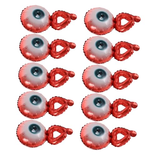 ERINGOGO 20 Stück Teiliges Halloween Folienballon Aufblasbare Augen Handgelenksballons Tragbare Dekoration für Halloween Party Fest und Feiertagsfeiern Interaktives Partyzubehör von ERINGOGO