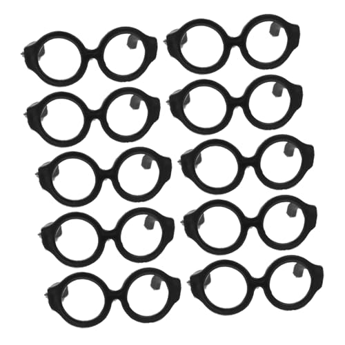ERINGOGO 20 Stück Teiliges Mini Puppenbrillen Kunststoff Miniatur Brillen für Puppen Puppenzubehör Modische Doll Eyewear für Rollenspiel Kostüm und Sammler von ERINGOGO