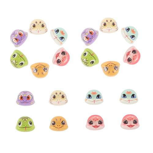 ERINGOGO 20 Stück Teiliges Niedliche Schlangen nagel accessoires aus Sicherem Resin Stilvolle Schlangen kopf Nail Art Charms für DIY Nageldesign Vielseitig für Alltag und Besondere Anlässe von ERINGOGO