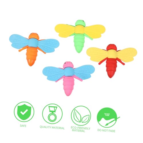 ERINGOGO 20 Stück Teiliges Set Witzige Insekten Radiergummis für Schule und Kreative Kleine Eraser als Preis oder Gastgeschenk Leichte und Praktische Radiergummistifte für Zufällige Farbe von ERINGOGO