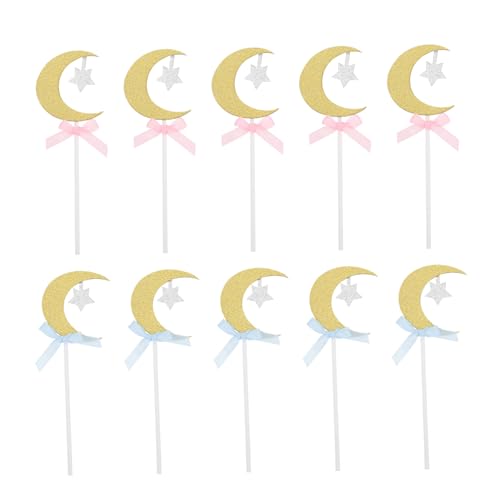 ERINGOGO 20 Stücke Backen Dekoration Mond Kuchen Topper Einsatz Kuchen Papier ERINGOGO 20 Stücke Backen Dekoration Mond Kuchen Topper Einsatz Kuchen Papier von ERINGOGO