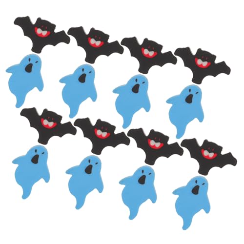 ERINGOGO 200 Stück Halloween Radiergummis Mini Geister Fledermaus Radierer Cartoon Tier Motiv Halloween Party Dekoration Klassenzimmer Preise Geschenk von ERINGOGO