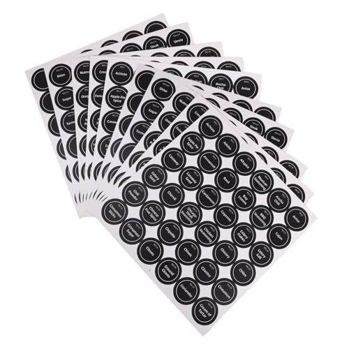 ERINGOGO 20Blätter Runde Gewürzetiketten Selbstklebende Aufkleber für Gewürzgläser Design Lichtbeständig Stark Haftend für Organisierte ERINGOGO 20Blätter Runde Gewürzetiketten Selbstklebende Aufkleber für Gewürzgläser Design Lichtbeständig Stark Haftend für Organisierte von ERINGOGO