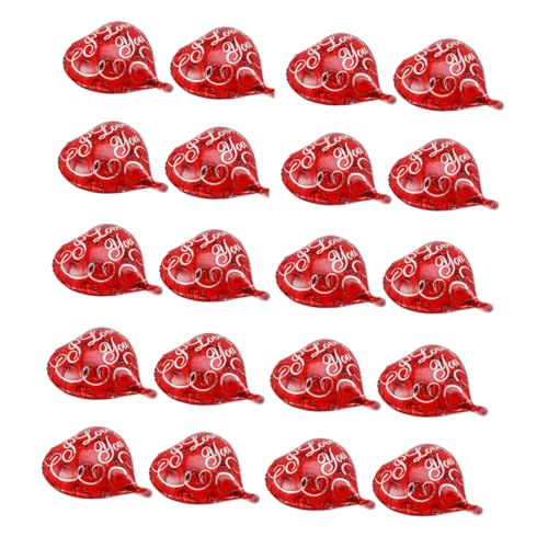 ERINGOGO Valentinstag Hochzeit 18in Herz Rose Rot Ballon Set Party Dekorationen 20 Stücke von ERINGOGO