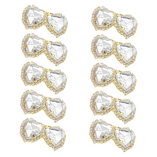 ERINGOGO 20Stücke Strass Klaue Glasbohrer für DIY Nähzubehör Hochwertige Dekoration für Kleidung Schuhe Taschen und Hochzeitskleider von ERINGOGO