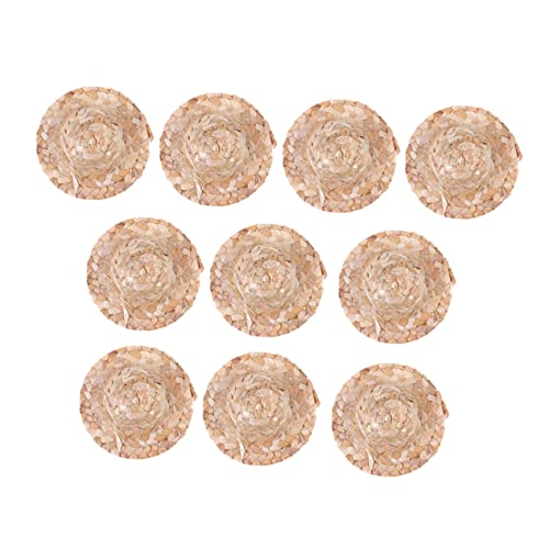 ERINGOGO 20stücke Handgefertigte Mini Strohhüte Kreative Gewebte Puppenhüte Für Bastelprojekte Für Deko Und Puppenaccessoires von ERINGOGO
