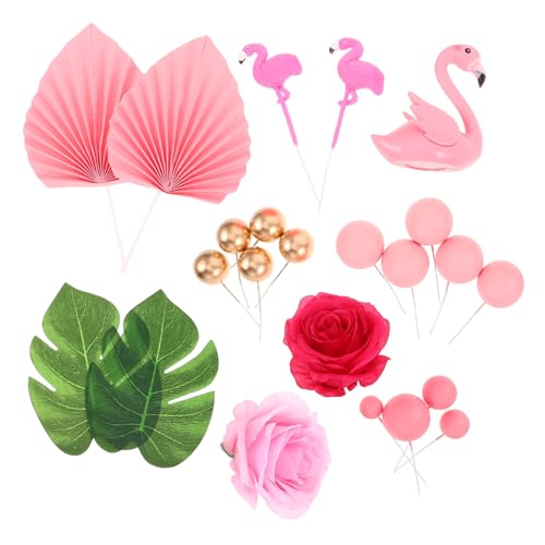 ERINGOGO 23 Stück hawaiianische Luau-Partydekorationen Tortenaufsatz mit hawaiianischem Thema Luau-Geburtstagsfeierdekorationen Flamingo -Dekorationen Schaum Rosa ERINGOGO 23 Stück hawaiianische Luau-Partydekorationen Tortenaufsatz mit hawaiianischem Thema Luau-Geburtstagsfeierdekorationen Flamingo -Dekorationen Schaum Rosa von ERINGOGO