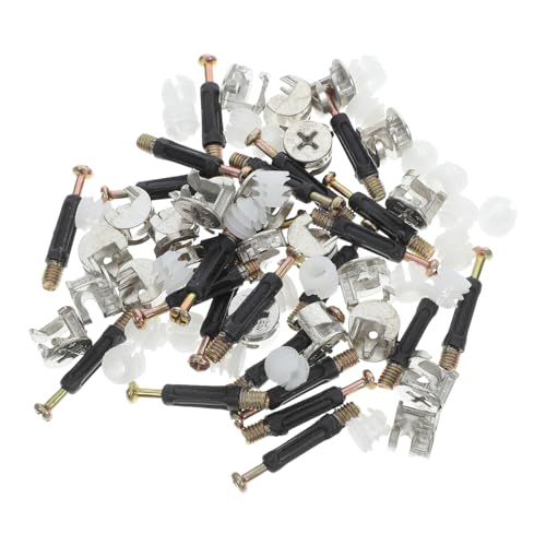 ERINGOGO 24 Sätze Möbelverbinder Bausatz Möbelbeschläge Nockenschraube Hardware-montage Schrauben Möbelverbindungssatz Verschluss Befestigungselement Ersatz Fix Kleiderstecker Zinklegierung von ERINGOGO
