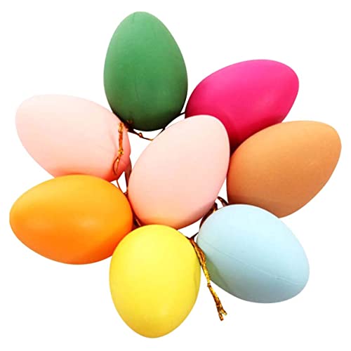 ERINGOGO 24 Stück Bunte Eierschalen Spielzeuge So Tun Als Ob Eier Spielzeugeier Gefülltes Set Für Kleinkinder Künstliche Kinderdekoration Für Ornamente Eierform Basteln Graffiti von ERINGOGO