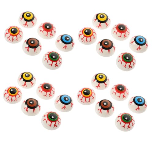 ERINGOGO 24 Stück Teiliges Halloween Augapfel Bunte Hohle Bouncy Augen Gruselige Party Deko Langlebige Requisiten für Halloween Party und Buffet Zubehör ERINGOGO 24 Stück Teiliges Halloween Augapfel Bunte Hohle Bouncy Augen Gruselige Party Deko Langlebige Requisiten für Halloween Party und Buffet Zubehör von ERINGOGO