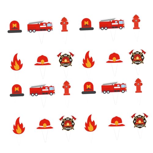 ERINGOGO Kuchenspieße Mit Feuerwehrmann- 24 Stück Geburtstagskuchen-dekorationen Cupcake-topper Partyzubehör Kreative Kucheneinsätze ERINGOGO Kuchenspieße Mit Feuerwehrmann- 24 Stück Geburtstagskuchen-dekorationen Cupcake-topper Partyzubehör Kreative Kucheneinsätze von ERINGOGO