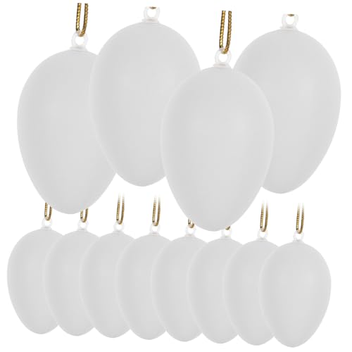 ERINGOGO 24st Ostereier Künstliche Eier Eierfüller Für Spielzeugeier Eier Gefüllte Eierbehälter Mit Deckel Kinderwagen Gefälschte Eier Eierdekor Weiß Plastik ERINGOGO 24st Ostereier Künstliche Eier Eierfüller Für Spielzeugeier Eier Gefüllte Eierbehälter Mit Deckel Kinderwagen Gefälschte Eier Eierdekor Weiß Plastik von ERINGOGO