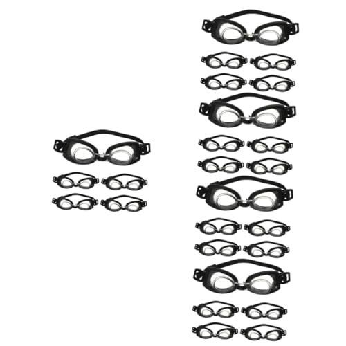 ERINGOGO 25 STK Mini Schwimm Brille Accessoires für Puppenkleidung Miniaturpuppenbrille Puppen Babyspielzeug Puppenbrillen kleine Brille für Puppe Gläser Requisiten Badeanzug von ERINGOGO