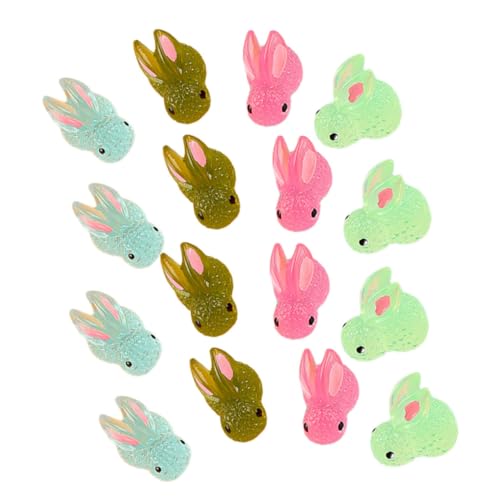 ERINGOGO 25 Stück Rabbit Figuren Leuchtende Resin Kaninchen für Mikrogärten und Tischdekoration Gemischte Farben Deko für Zuhause und Büro mit Realistischem Design ERINGOGO 25 Stück Rabbit Figuren Leuchtende Resin Kaninchen für Mikrogärten und Tischdekoration Gemischte Farben Deko für Zuhause und Büro mit Realistischem Design von ERINGOGO