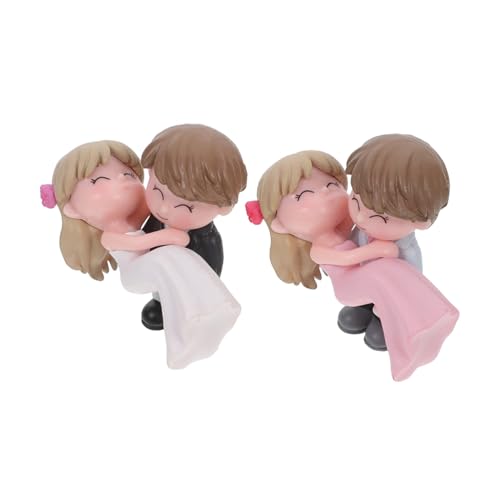 ERINGOGO 2Paare Kuchenornamente Figuren Statuen Kuchenschmuck für Geburtstagsfeiern Dekoration für Torten für Kreative Feiern und Geschenkidee ERINGOGO 2Paare Kuchenornamente Figuren Statuen Kuchenschmuck für Geburtstagsfeiern Dekoration für Torten für Kreative Feiern und Geschenkidee von ERINGOGO