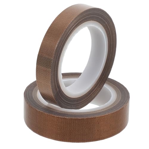 ERINGOGO 2Rollen Ptfe Hochtemperatur Klebeband pro Rolle Verschleißfest für Vakuumiergeräte Isolation Langlebig Einfach von ERINGOGO