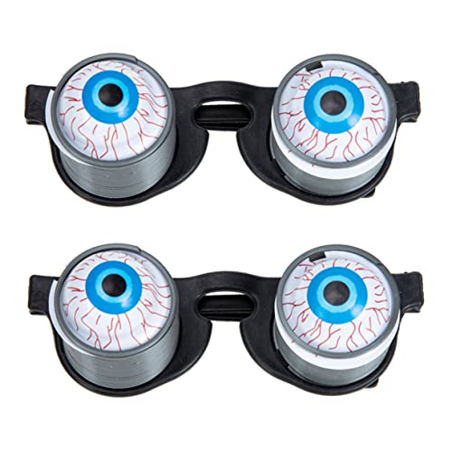 ERINGOGO 2St lustige Partybrille schnapsgläser Kostümbrille hängende Augen, Frühlingsbrille -Party-Brille Make-up-Brille Halloween-Requisiten -Brille kreative brillen von ERINGOGO