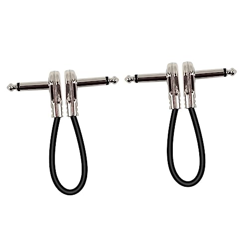 ERINGOGO 2Stücke Gitarren Patchkabel Kompatibel Mit Gitarren Effekten Leichtes Flexibles Design Für Musiker Und Bühnenanwendungen von ERINGOGO