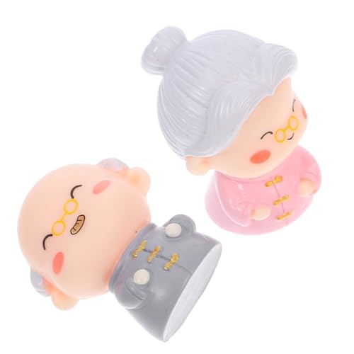 ERINGOGO 2Stücke Großelternfigur Miniaturfiguren Für Hochzeitsfeiern Tortenaufsatz Und Jubiläumsdekoration Für Kuchen Party Und Geschenkideen Oma Opa ERINGOGO 2Stücke Großelternfigur Miniaturfiguren Für Hochzeitsfeiern Tortenaufsatz Und Jubiläumsdekoration Für Kuchen Party Und Geschenkideen Oma Opa von ERINGOGO
