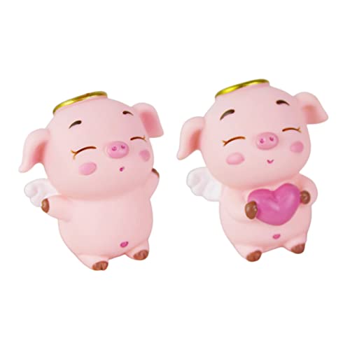 ERINGOGO 2Stücke Schweinepuppen Kuchenverzierung Cartoon Herz Engel Fliegendes Torten Deko Für Geburtstagskuchen Kreative Und Einzigartige Tortendekoration ERINGOGO 2Stücke Schweinepuppen Kuchenverzierung Cartoon Herz Engel Fliegendes Torten Deko Für Geburtstagskuchen Kreative Und Einzigartige Tortendekoration von ERINGOGO