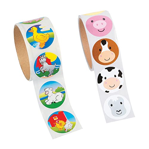 ERINGOGO 2rolle Große Bunte Farmtier-Sticker Für Junge Mädchen Mit Je Selbstklebenden Cartoon-aufklebern Zur Dekoration Von Büchern Kinderzimmern Für Partys ERINGOGO 2rolle Große Bunte Farmtier-Sticker Für Junge Mädchen Mit Je Selbstklebenden Cartoon-aufklebern Zur Dekoration Von Büchern Kinderzimmern Für Partys von ERINGOGO
