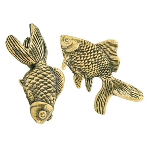 ERINGOGO 2stücke Antike Messingfisch Dekoration Für Feng Shui Glücksbringer Für Zuhause Und Büro Chinesisches Neujahr Handgefertigte Fische Für Wohlstand Und Fülle ERINGOGO 2stücke Antike Messingfisch Dekoration Für Feng Shui Glücksbringer Für Zuhause Und Büro Chinesisches Neujahr Handgefertigte Fische Für Wohlstand Und Fülle von ERINGOGO