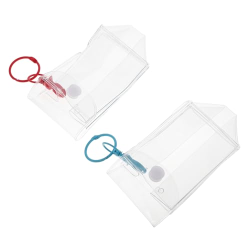 ERINGOGO 2stücke Transparente Figuren Aufbewahrungstasche Mit Schlüsselanhänger Tragbare PVC Doll Display Tasche Für Figuren Praktische Und Stilvolle Aufbewahrung Für Schule Und Reisen von ERINGOGO