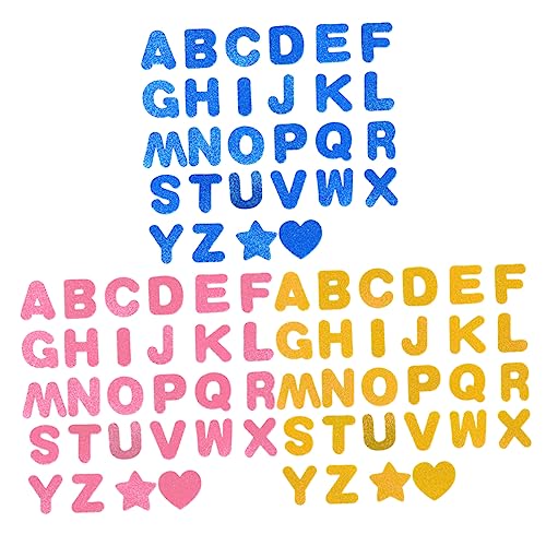 ERINGOGO 3 Sätze Alphabet Sticker Lustige und Lehrreiche Dekorationsaufkleber für Frühe Bildungshilfen Zufällige Farben Zufällige Farbe von ERINGOGO