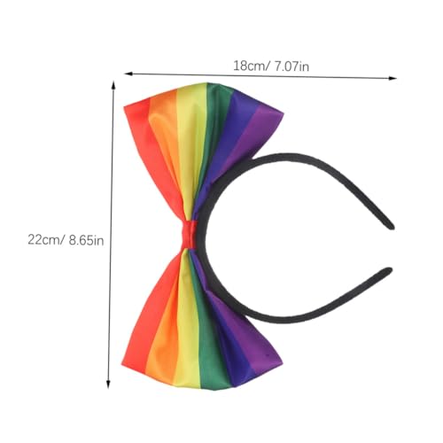 ERINGOGO 3 Stück Bunte Stirnbänder mit Schleife für Damen und Mädchen Gestreifte Bequeme Haarschmuck Accessoires für Alltag Party und Festliche Anlässe von ERINGOGO