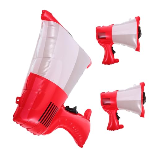 ERINGOGO 3 Stück Feuerwehr Luftballons Bullhorn Förmige Partydeko für Kindergeburtstag Shower und Feuerwehr Motto Leicht Aufzublasen Auffällige Handmikrofon Ballons ERINGOGO 3 Stück Feuerwehr Luftballons Bullhorn Förmige Partydeko für Kindergeburtstag Shower und Feuerwehr Motto Leicht Aufzublasen Auffällige Handmikrofon Ballons von ERINGOGO