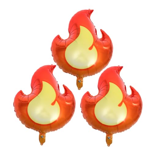 ERINGOGO 3 Stück Flammenballon Mega Party Z Folienballons Hoch Für Fest Dekorativ Thematisiert Dekoration Schwebender Ballon Luftballons Flammendekor Geburtstagsversorgung Aluminiumform von ERINGOGO