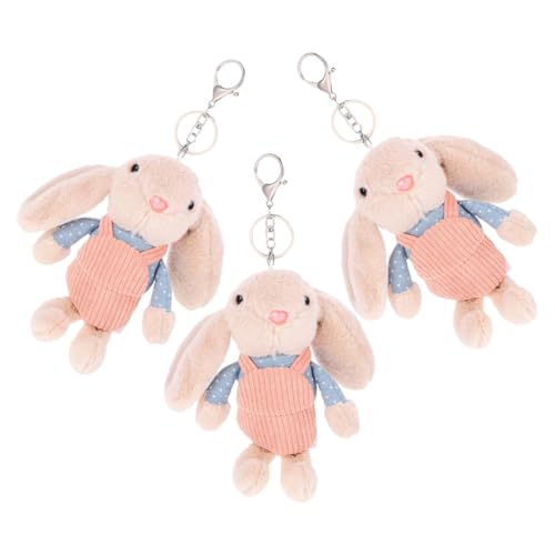 ERINGOGO 3 Stück Kaninchen Plüschtier Zubehör Gefüllte Puppe Dekoration Cartoon Häschen Kreativer Schlüsselanhänger Plüschkaninchen Schlüsselanhänger Ornament Für Auto ERINGOGO 3 Stück Kaninchen Plüschtier Zubehör Gefüllte Puppe Dekoration Cartoon Häschen Kreativer Schlüsselanhänger Plüschkaninchen Schlüsselanhänger Ornament Für Auto von ERINGOGO