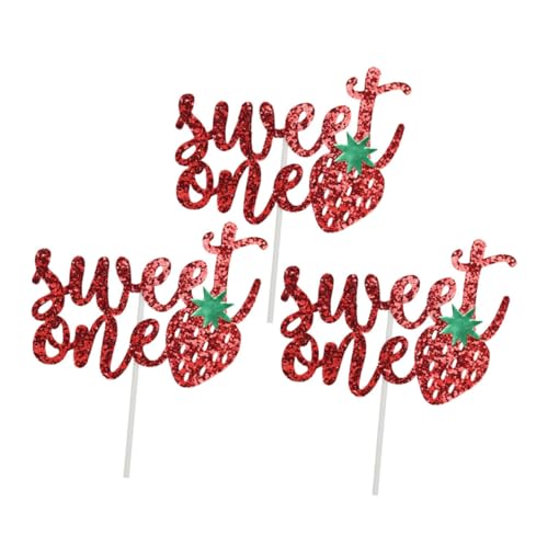ERINGOGO 3 Stück Kuchen Zeichen Kuchen -Topper Kuchendekoration zum ersten Geburtstag hochzeitsdeko neuartige Kuchenpicks entzückende Fruchtstäbchen -Glitzerpuder rot ERINGOGO 3 Stück Kuchen Zeichen Kuchen -Topper Kuchendekoration zum ersten Geburtstag hochzeitsdeko neuartige Kuchenpicks entzückende Fruchtstäbchen -Glitzerpuder rot von ERINGOGO