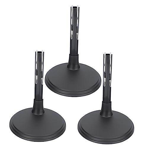 ERINGOGO 3 Stück Puppenständer Puppen Schaufensterpuppe Babypuppenwagen Plüsch Figure Stand doll Accessories Puppenhalter Puppenregale Rostfreier Stahl Black von ERINGOGO