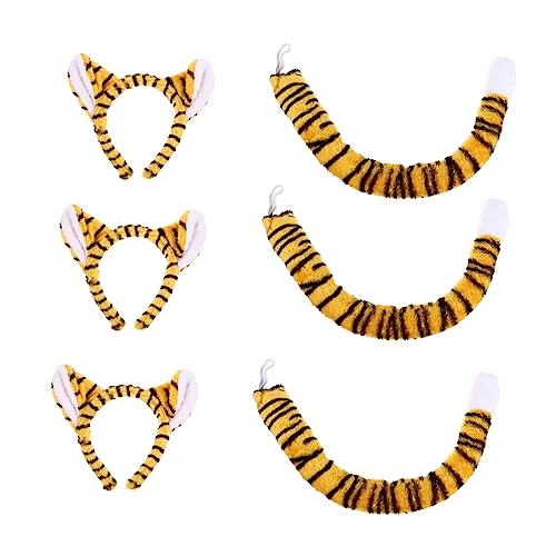ERINGOGO 3 Stück Teiliges Cosplay Haarband mit Tierohren für Kreatives Party Accessoire für Bühnenauftritte Geburtstagsfeiern und Festivals ERINGOGO 3 Stück Teiliges Cosplay Haarband mit Tierohren für Kreatives Party Accessoire für Bühnenauftritte Geburtstagsfeiern und Festivals von ERINGOGO